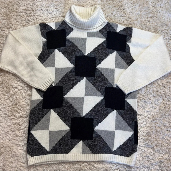 Vintage Frad Thomas Women’s wool Blend turtleneck sweaters size Small - Picture 2 of 8